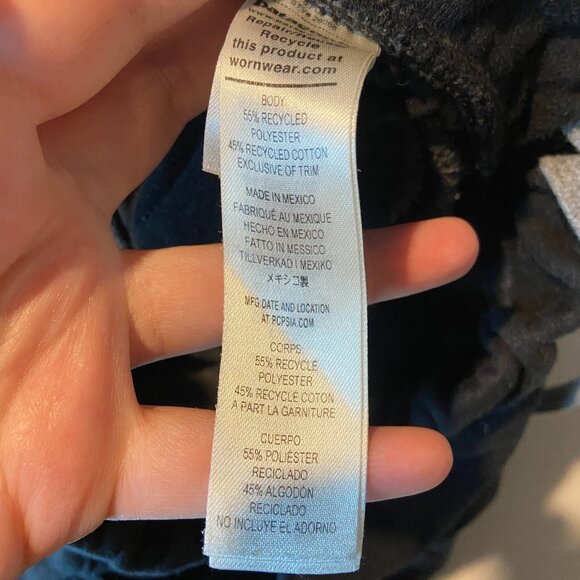 Patagonia Men S Fitz Roy Icon Uprisal Sweatpants Jogger Black Drawstring Waist - Picture 5 of 10